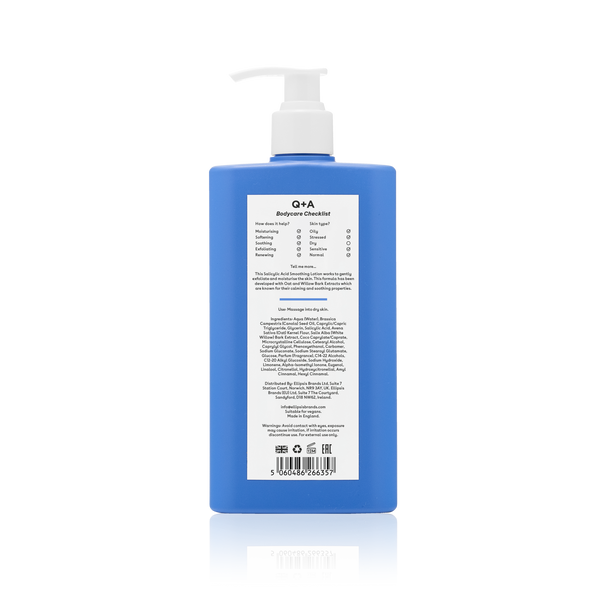 Заспокоюючий лосьйон для тіла Q+A Salicylic Acid Smoothing Lotion 250ml Q005 фото