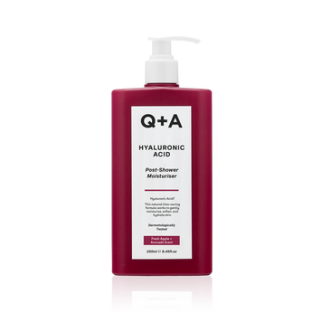 Засіб для інтенсивного зволоження вологої шкіри Q+A Hyaluronic Acid Post-Shower Moisturiser 250ml Q006 фото