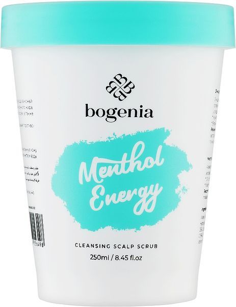 Очищувальний скраб для шкіри голови "Енергія ментолу" Bogenia Cleansing Scalp Scrub Menthol Energy  BG008 фото