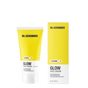 Висвітлювальний крем для обличчя Glow Vitamin C зі стабільним вітаміном С Mr.SCRUBBER MR0024 фото